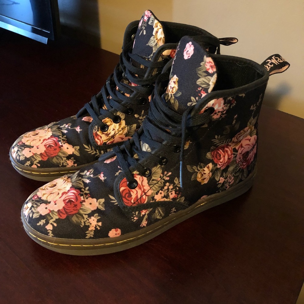 Dr. Martens floral boots